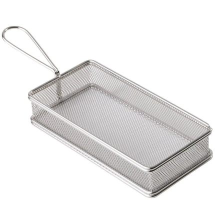 GGM Gastro (6 pcs) Serving Basket - SNACKHOLDER - Stainless Steel - Rectangular - 260x130mm