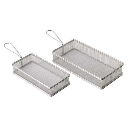 GGM Gastro (6 pcs) Serving Basket - SNACKHOLDER - Stainless Steel - Rectangular - 215x105mm