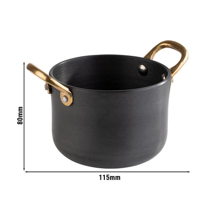 GGM Gastro (6 pcs) Serving Pot CASTORO - Aluminium - 0.6L - Ø 115mm - Height: 80mm - Grey