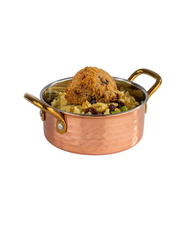 GGM Gastro (6 pcs) Serving Pot - MUMBAI - Stainless Steel - 0.35L - Ø 115mm - Height: 45mm - Copper