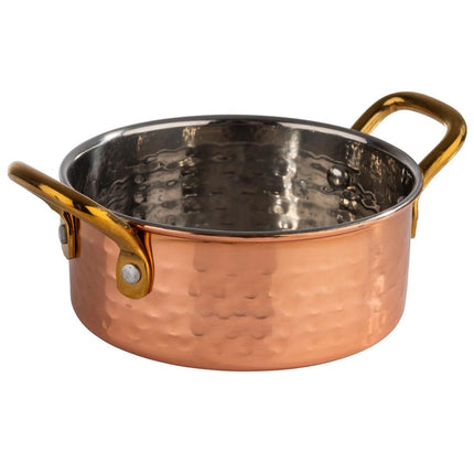 GGM Gastro (6 pcs) Serving Pot - MUMBAI - Stainless Steel - 0.35L - Ø 115mm - Height: 45mm - Copper