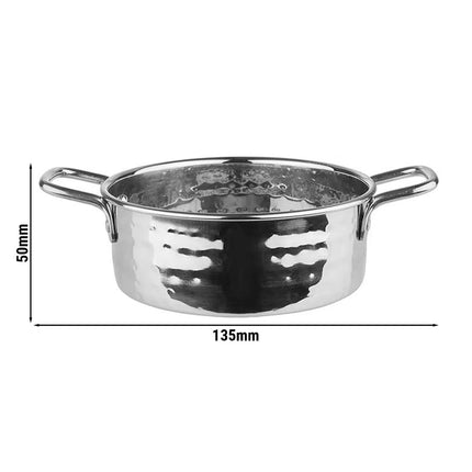 GGM Gastro (6 pcs) Serving Pot MUMBAI - Stainless Steel - 0.55L - Ø 135mm - Height: 50mm