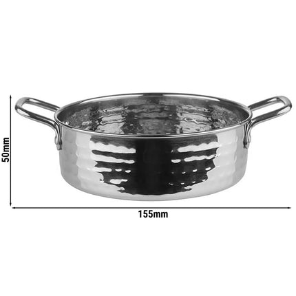 GGM Gastro (6 pcs) Serving Pot MUMBAI - Stainless Steel - 0.75L - Ø 155mm - Height: 50mm