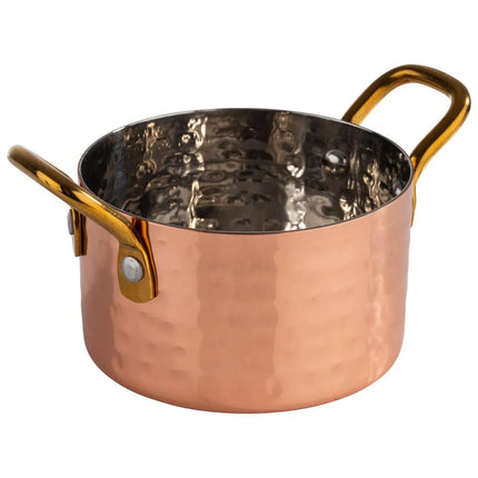 GGM Gastro (6 pcs) Serving Pot MUMBAI - Stainless Steel - 300ml - Ø 90mm - Height: 55mm - Copper