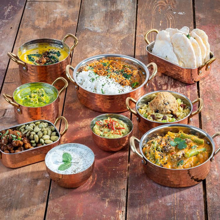 GGM Gastro (6 pcs) Serving Pot MUMBAI - Stainless Steel - 600ml - Ø 115mm - Height: 70mm - Copper