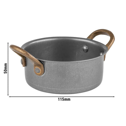 GGM Gastro (6 pcs) Serving Pot VINTARA - Stainless Steel - 0.35L - Ø 115mm - Height: 50mm