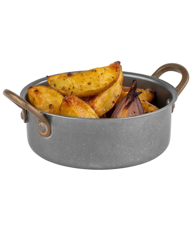 GGM Gastro (6 pcs) Serving Pot VINTARA - Stainless Steel - 0.55L - Ø 140mm - Height: 50mm
