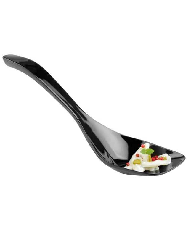 GGM Gastro (6 pcs) Serving Spoon PREMIUM - Ø 65mm - Length: 265mm - Melamine - Black