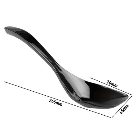 GGM Gastro (6 pcs) Serving Spoon PREMIUM - Ø 65mm - Length: 265mm - Melamine - Black