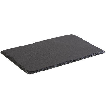 GGM Gastro (6 pcs) Slate Serving Board - Natural Slate - 240x150mm - Black