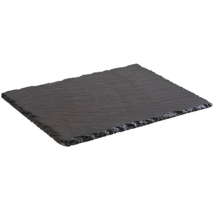 GGM Gastro (6 pcs) Slate Serving Board - Natural Slate - 265x205mm - Black