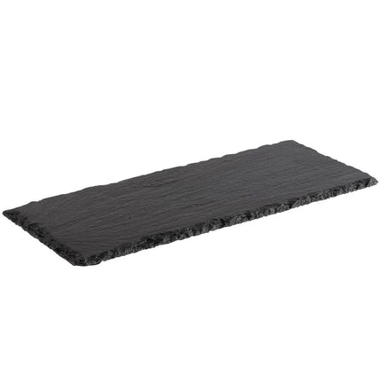 GGM Gastro (6 pcs) Slate Serving Board - Natural Slate - 300x120mm - Black