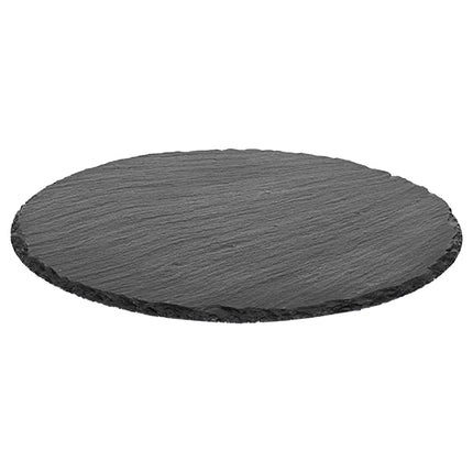 GGM Gastro (6 pcs) Slate Serving Board - Natural Slate - Ø320mm - Black