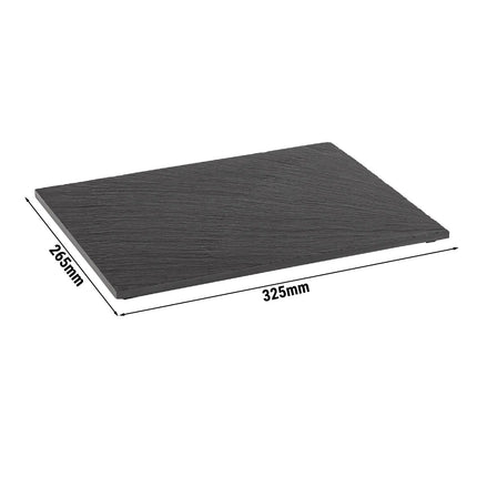 GGM Gastro (6 pcs) Slate Serving Board - Natural Slate - GN 1/2 - VALO - 6-piece set - 325x265mm - Black