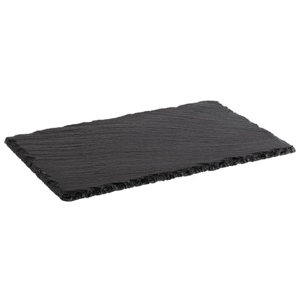 GGM Gastro (6 pcs) Slate Serving Board - Natural Slate - GN 1/4 - 6-piece set - 265x162mm - Black