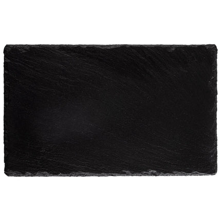 GGM Gastro (6 pcs) Slate Serving Board - Natural Slate - GN 1/4 - 6-piece set - 265x162mm - Black