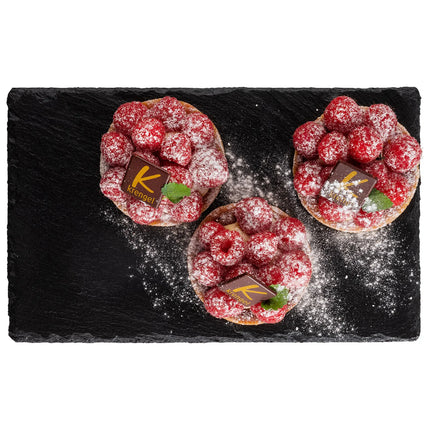 GGM Gastro (6 pcs) Slate Serving Board - Natural Slate - GN 1/4 - 6-piece set - 265x162mm - Black