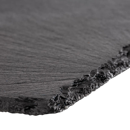 GGM Gastro (6 pcs) Slate Serving Board - Natural Slate - GN 1/4 - 6-piece set - 265x162mm - Black