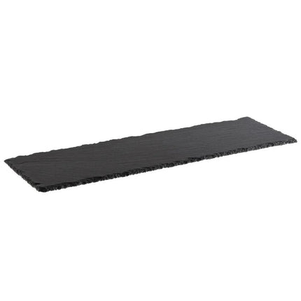 GGM Gastro (6 pcs) Slate Serving Board - Natural Slate - GN 2/4 - 6-piece set - 530x162mm - Black