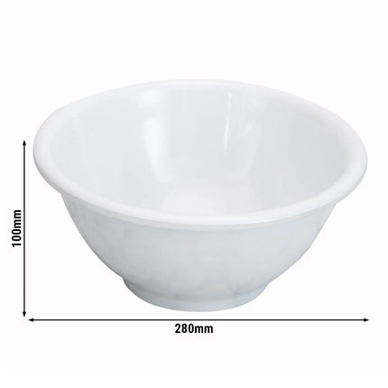GGM Gastro (6 pcs) Small Bowl - Melamine - round - Ø 280mm - Depth: 100mm - White