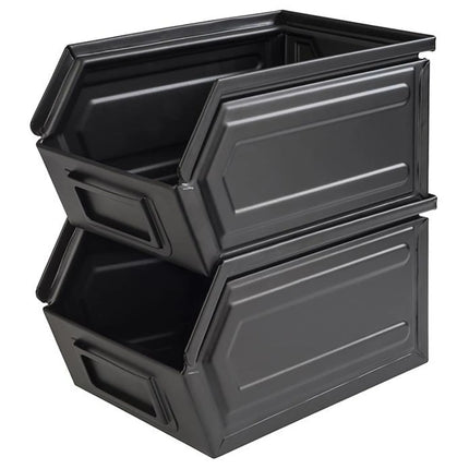 GGM Gastro (6 pcs )Snack Box - INDUSTRIAL - 2.40L - black lid | - stackable