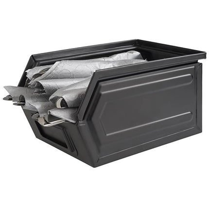 GGM Gastro (6 pcs )Snack Box - INDUSTRIAL - 2.40L - black lid | - stackable