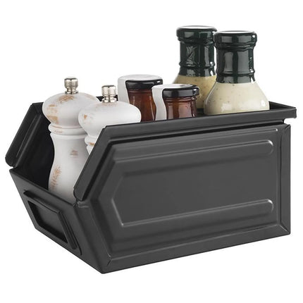 GGM Gastro (6 pcs )Snack Box - INDUSTRIAL - 2.40L - black lid | - stackable