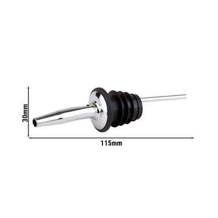 GGM Gastro (6 pcs) Spirit Pourer - Fast - 6-piece set - 30x30x115mm - Stainless steel; Silicone - CE-stamped