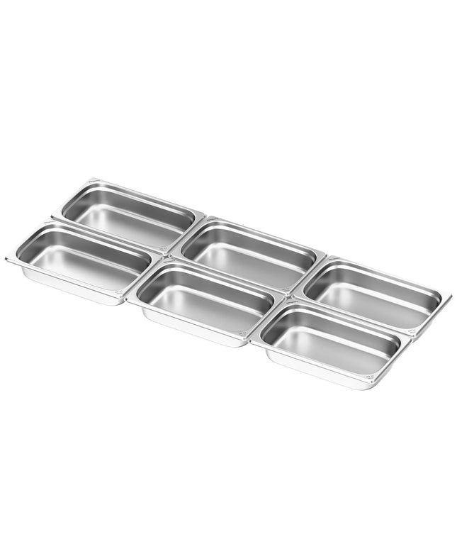 GGM Gastro (6 pcs) Stainless Steel Gastronorm Pan GN 1/1 - Depth: 100mm