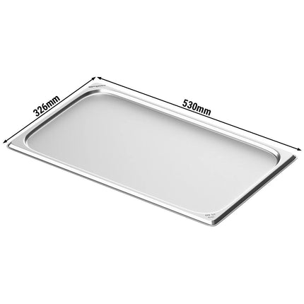 GGM Gastro (6 pcs) Stainless Steel Gastronorm Pan GN 1/1 - Depth: 10mm