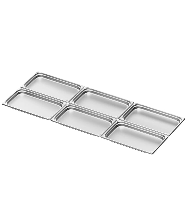 GGM Gastro (6 pcs) Stainless Steel Gastronorm Pan GN 1/1 - Depth: 40mm