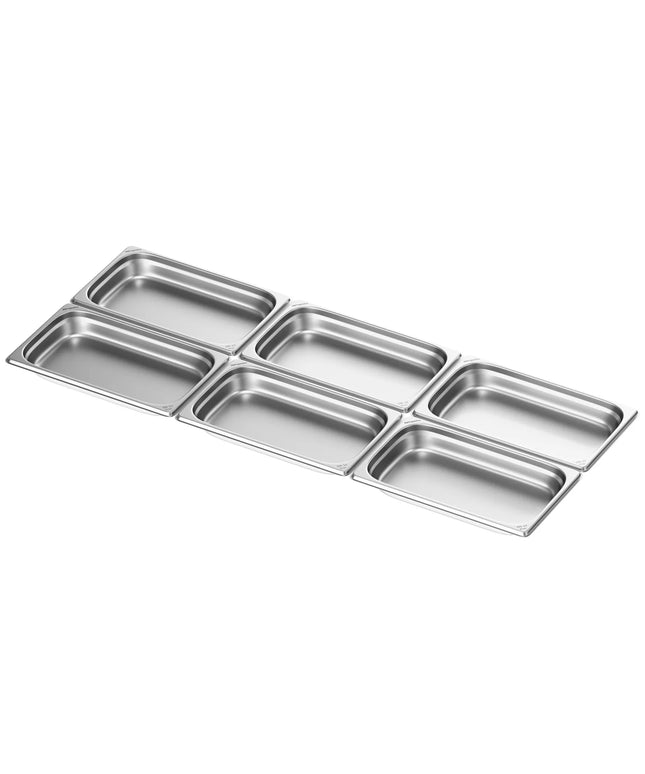 GGM Gastro (6 pcs) Stainless Steel Gastronorm Pan GN 1/1 - Depth: 65mm