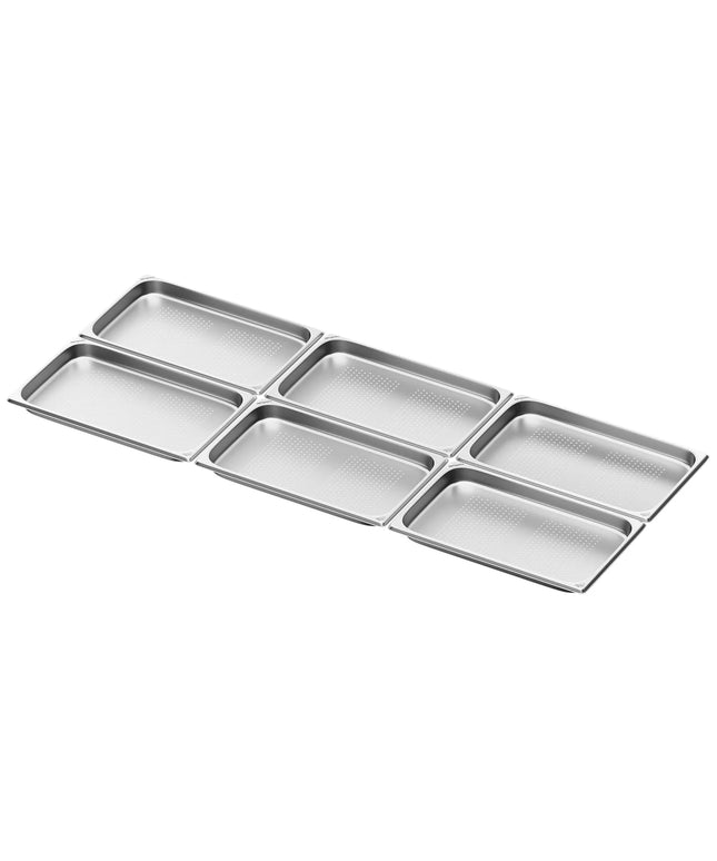 GGM Gastro (6 pcs) Stainless Steel Gastronorm Pan GN 1/1 - perforated - Depth: 40mm