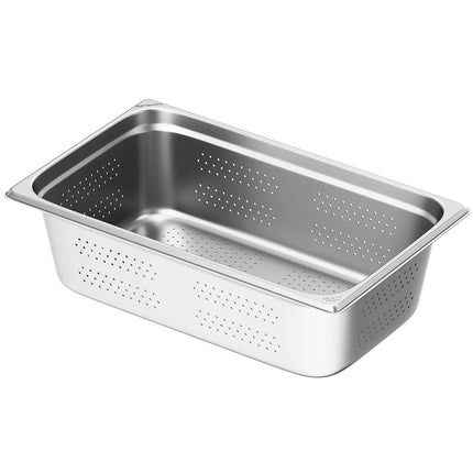 GGM Gastro (6 pcs) Stainless Steel Gastronorm Pan GN 1/1 - perforated - Depth: 150mm