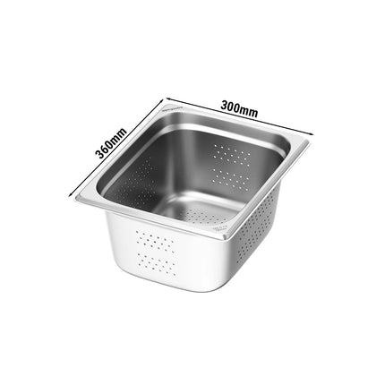 GGM Gastro (6 pcs) Stainless Steel Gastronorm Pan GN 1/2 - perforated - Depth: 150mm
