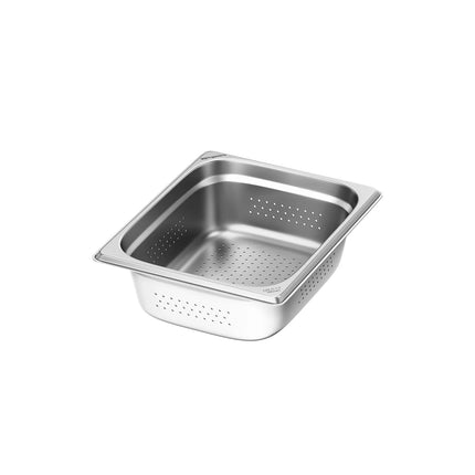 GGM Gastro (6 pcs) Stainless Steel Gastronorm Pan GN 1/2 - perforated - Depth: 100mm
