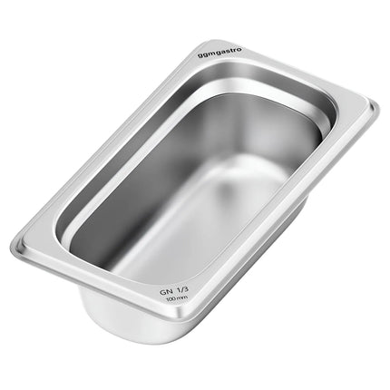 GGM Gastro (6 pcs) Stainless Steel Gastronorm Pan GN 1/3 - Depth: 100mm