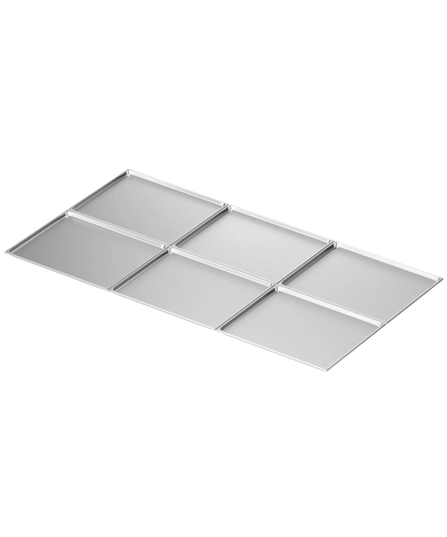 GGM Gastro (6 pcs) Stainless Steel Gastronorm Pan GN 2/1 - Depth: 20mm