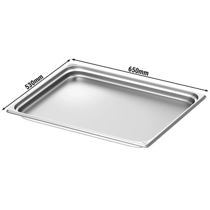 GGM Gastro (6 pcs) Stainless Steel Gastronorm Pan GN 2/1 - Depth: 40mm