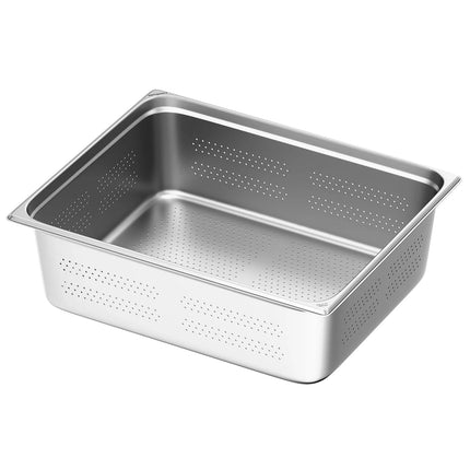 GGM Gastro (6 pcs) Stainless Steel Gastronorm Pan GN 2/1 - perforated - Depth: 200mm