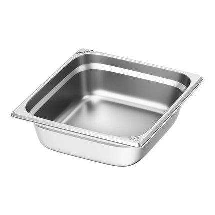 GGM Gastro (6 pcs) Stainless Steel Gastronorm Pan GN 2/3 - Depth: 100mm