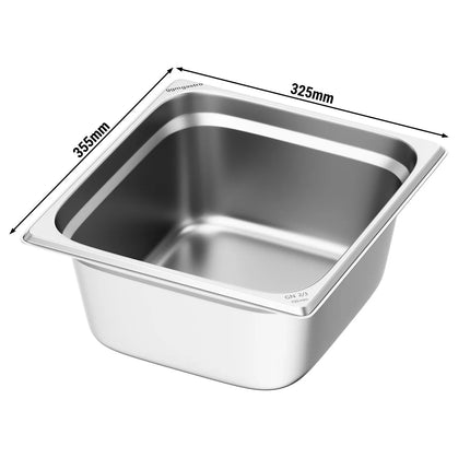 GGM Gastro (6 pcs) Stainless Steel Gastronorm Pan GN 2/3 - Depth: 150mm