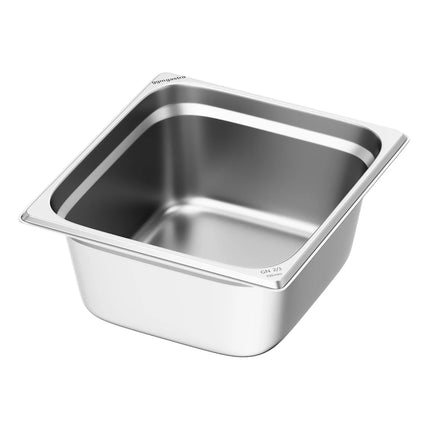 GGM Gastro (6 pcs) Stainless Steel Gastronorm Pan GN 2/3 - Depth: 150mm