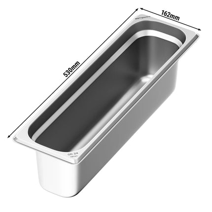 GGM Gastro (6 pcs) Stainless Steel Gastronorm Pan GN 2/4 - Depth: 150mm