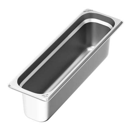 GGM Gastro (6 pcs) Stainless Steel Gastronorm Pan GN 2/4 - Depth: 150mm