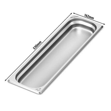 GGM Gastro (6 pcs) Stainless Steel Gastronorm Pan GN 2/4 - Depth: 40mm