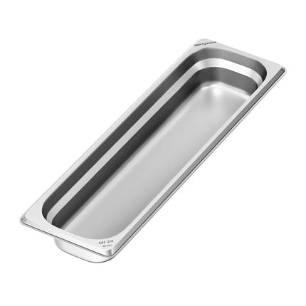 GGM Gastro (6 pcs) Stainless Steel Gastronorm Pan GN 2/4 - Depth: 65mm