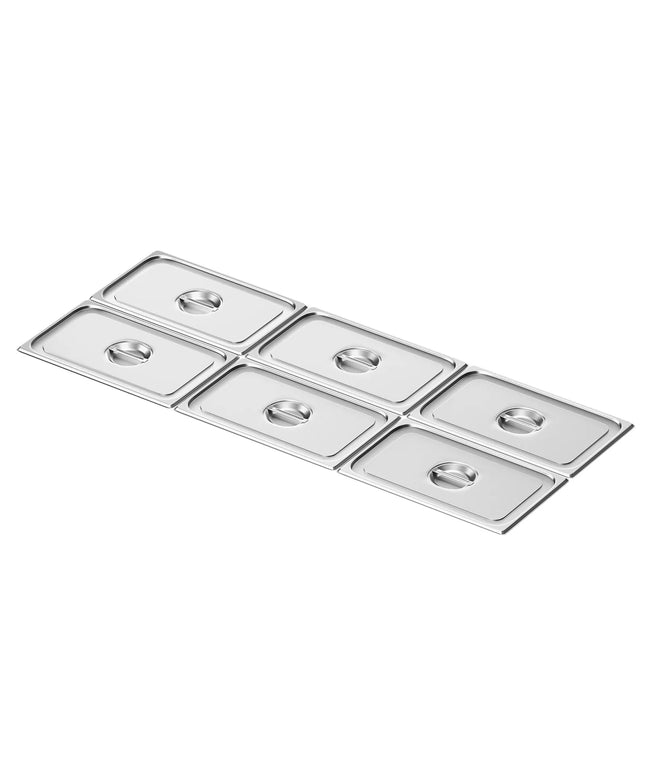 GGM Gastro (6 pcs) Stainless Steel GN Lid GN 1/1 - 530x325mm - Height: 24mm