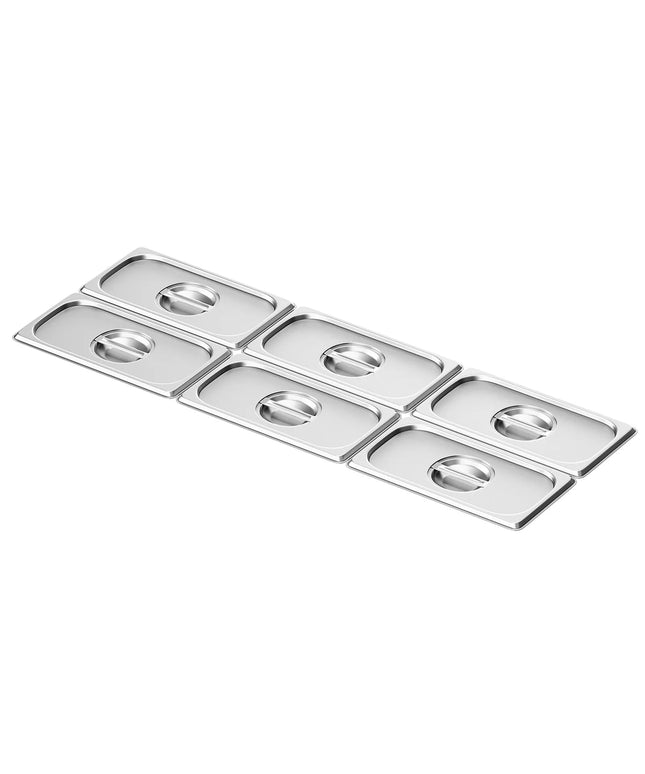 GGM Gastro (6 pcs) Stainless Steel GN Lid GN 1/3 - 325x176mm - Height: 27mm