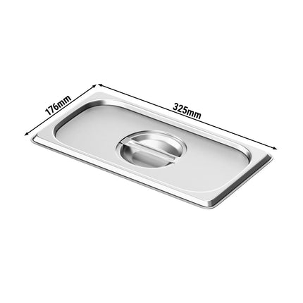 GGM Gastro (6 pcs) Stainless Steel GN Lid GN 1/3 - 325x176mm - Height: 27mm